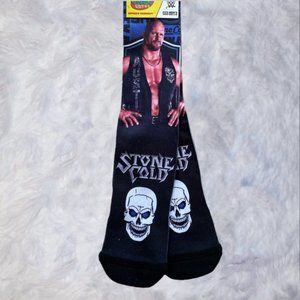 BNWT. Crazy Socks- Wrestling, Stone Cold Steve Austin , Crew Socks